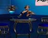 blue table/w poses