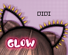 !D Spike Glow Ear Orange