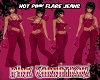 Hot Pink Flare Jeans