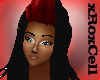 ~RC~ Cameo blk/red hair