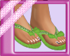 Green sandals
