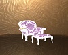 Purple Damask Chair