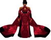Red Train Gown