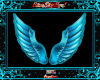 Neon Angel Wings Blue