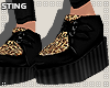 S'Black Leopard Creepers