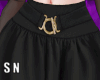 N. Black Skirt w/ Stock