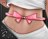 !S Bow Belt Soft Pink