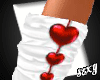 (X)heart boots white