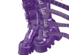 111 Boots Leather Purple