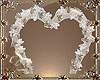 White/Gold HeartBow Arch