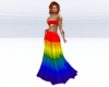 Rainbow boho dress