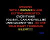 no arguing