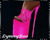*Kaya Pink Lace Heels