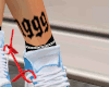 1999' right ankle tattoo