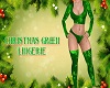 Christmas Green Lingerie