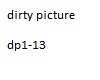 dirty picture dp1-13