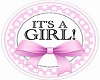 its a girl balloon