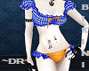 [Dark] Blue Retro Bikini