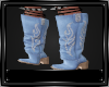 *P* Blue Denim Boots