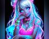 Neon Girl Cutout