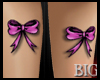 [B] Pink bow thigh tatts