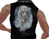 Leather Vest  w/Tiger
