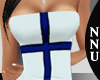 XXL blue white dress