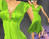 Charmeuse Lime Gown