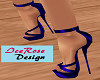 blue satin heels