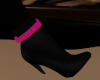 ! Black W Pink Boots