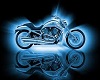   Blue Harley Davidson