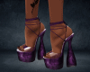 Violet Flower Shoes
