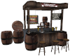 bar with barrels