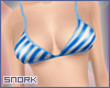 S` Blue Bikini Top