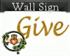 Give Thanks Wall Sign