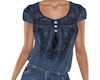 TF* Tucked In Blue Top