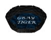 Gray Tiger Pet Bed