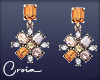 C | Gold Crystal Earring