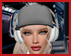 Grey Cap + Headphone