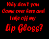 TakeOff LipGloss Sticker