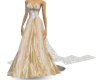 (SK) Gold Wedding Dress