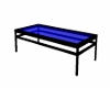 blk table w/ blue glass