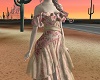 boho gown pink