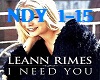 Leann Rimes I need You