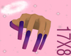 purple ombre nails <3