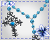 Rosary Necklace Sky Blue