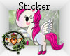 Pink Unicorn Sticker
