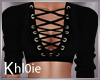 K Fall into me black top