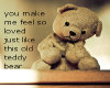 well loved teddy bear