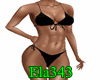 E+Black Bikini Female